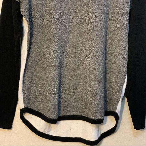 SMARTWOOL Merino Wool Top Women’s M Gray Black Cream Crew Neck Long Sleeve. - Picture 5 of 13